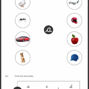 lowercase Cursiv Small Letter Activity (from a to z)