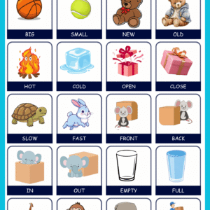 KiddoBee Opposite Words Worksheet
