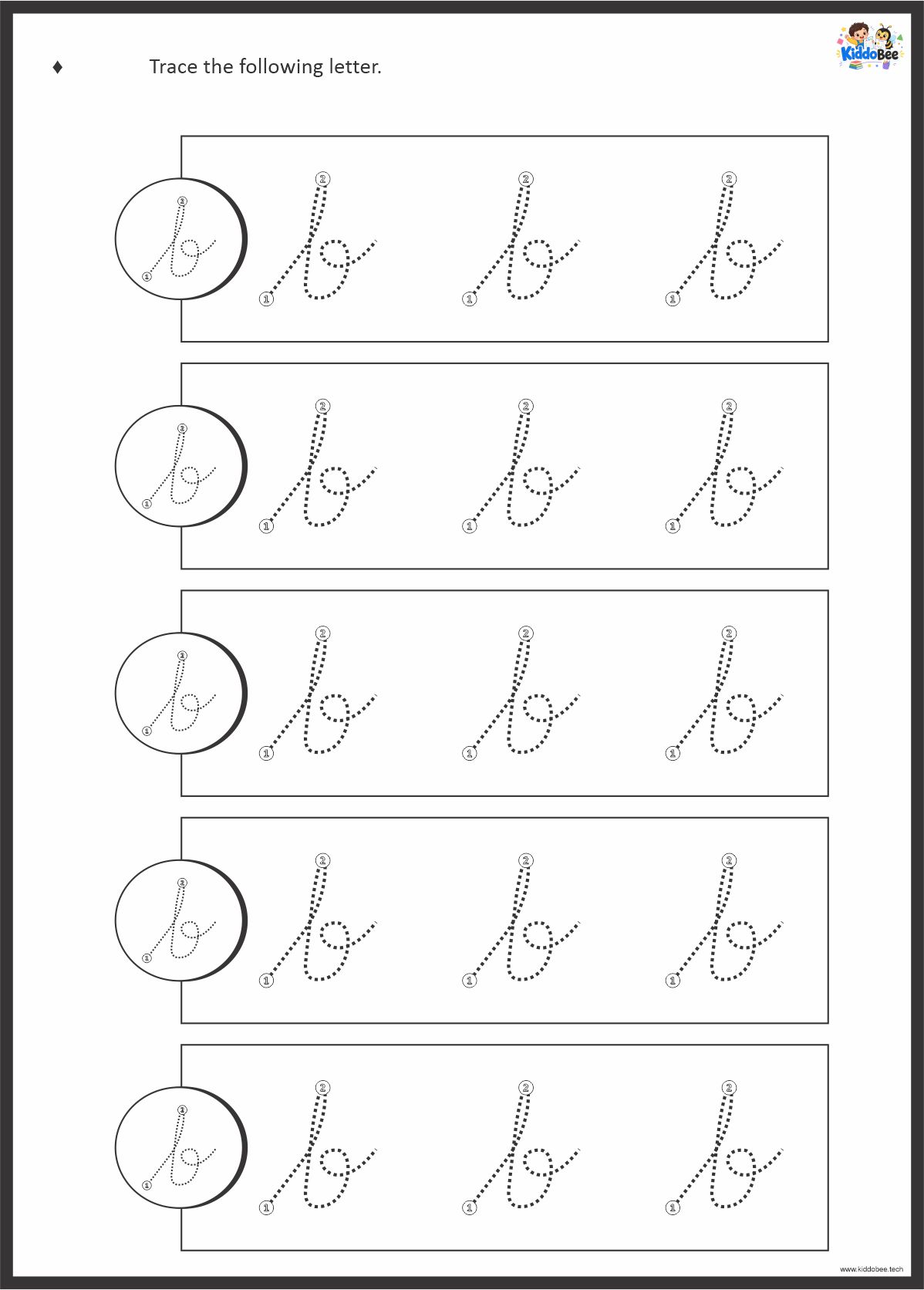 Lowercase Cursive Alphabet Tracing Worksheet Pack - Image 2