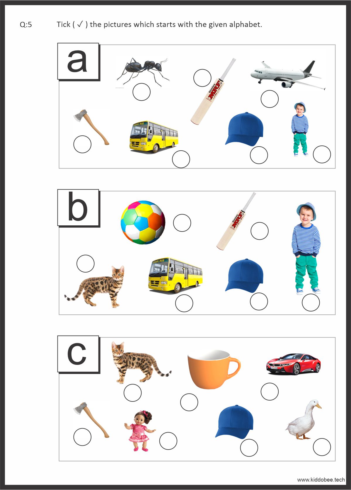 English Alphabet Activity Worksheet (Lower Case Letters a to z) - Image 3
