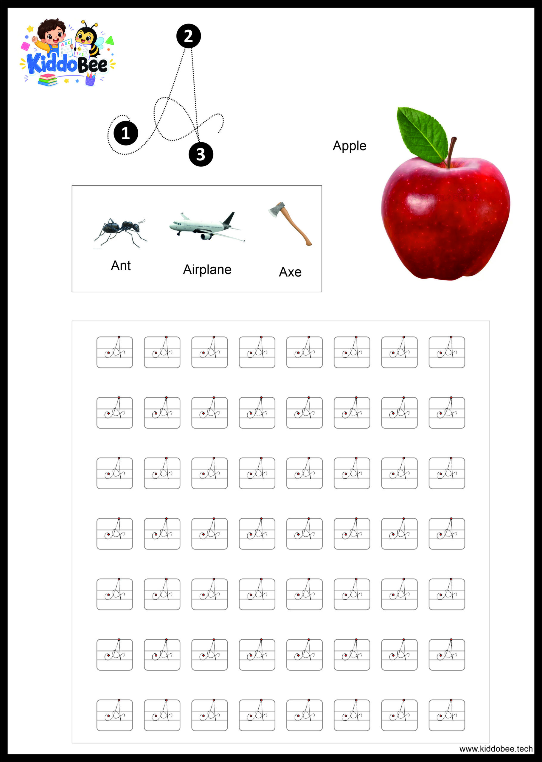 Cursive Capital Letters Tracing Worksheet