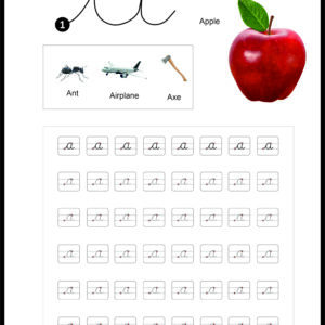 Cursive Small Letters Handwriting Practice Worksheet